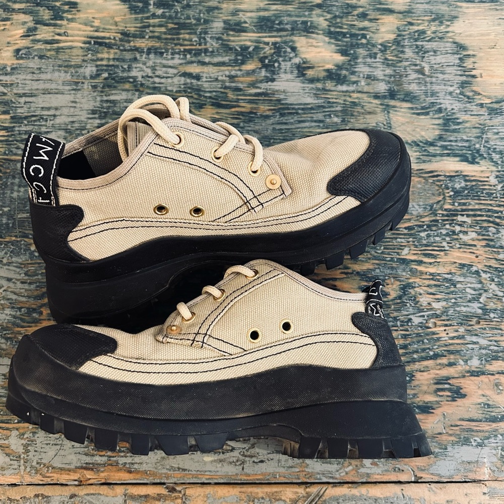 Stella McCartney Beige and Black Oxford Women's Shoes